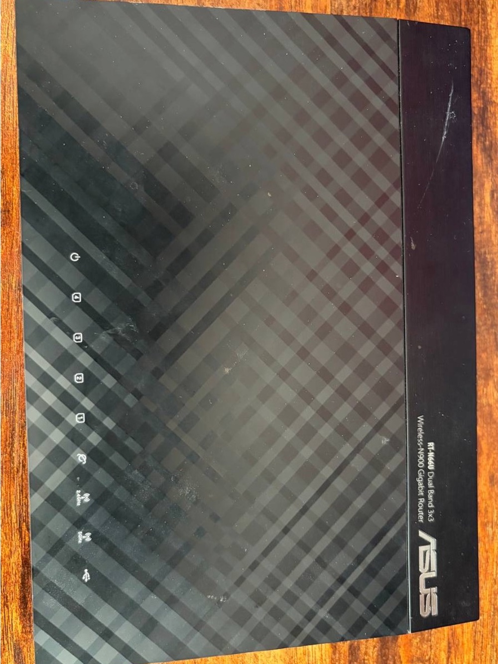 ASUS Black Plaid-Pattern Wireless Router